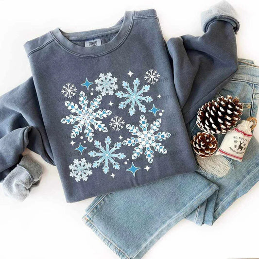 Snowflake cluster white outline