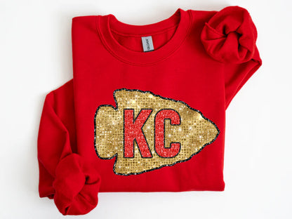 KC ARROW with FAUX GOLD SEQUINS