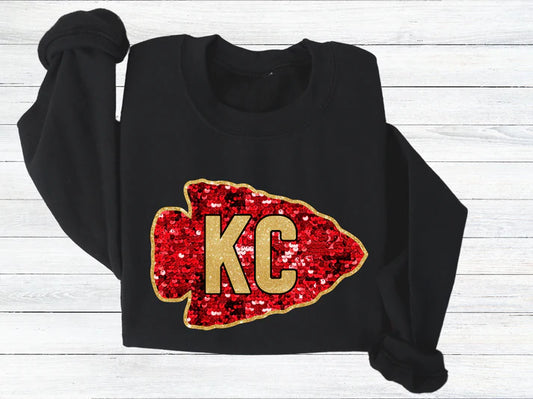 KC ARROW with FAUX RED SEQUINS