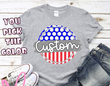 2 COLOR polka dot & stripe circle MASCOT
