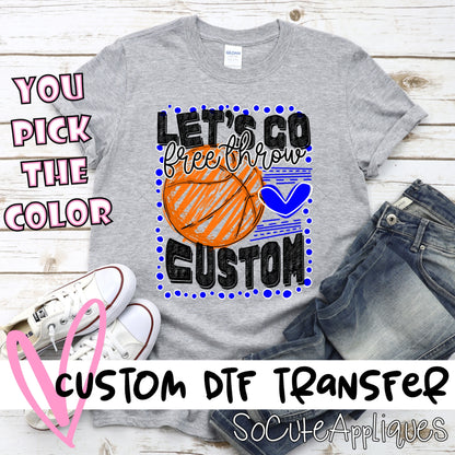 Lets Go Basketball dot frame