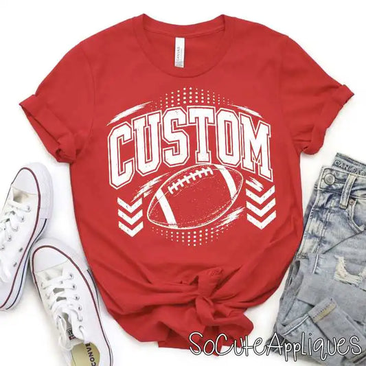 CUSTOM Mascot football chevron