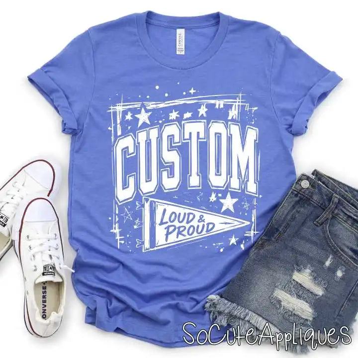 CUSTOM MASCOT loud & proud stars