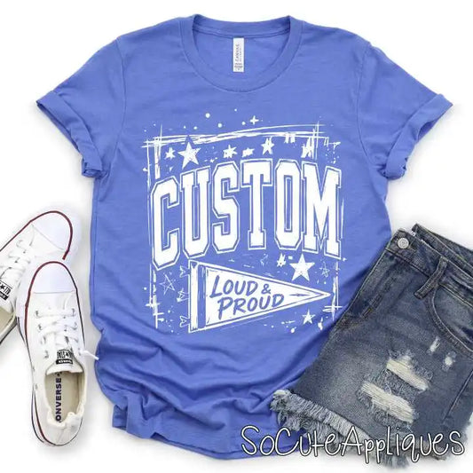 CUSTOM MASCOT loud & proud stars