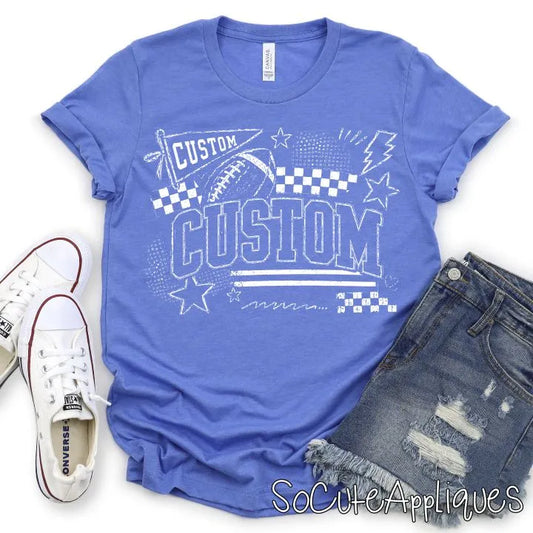 CUSTOM MASCOT football mixed single color