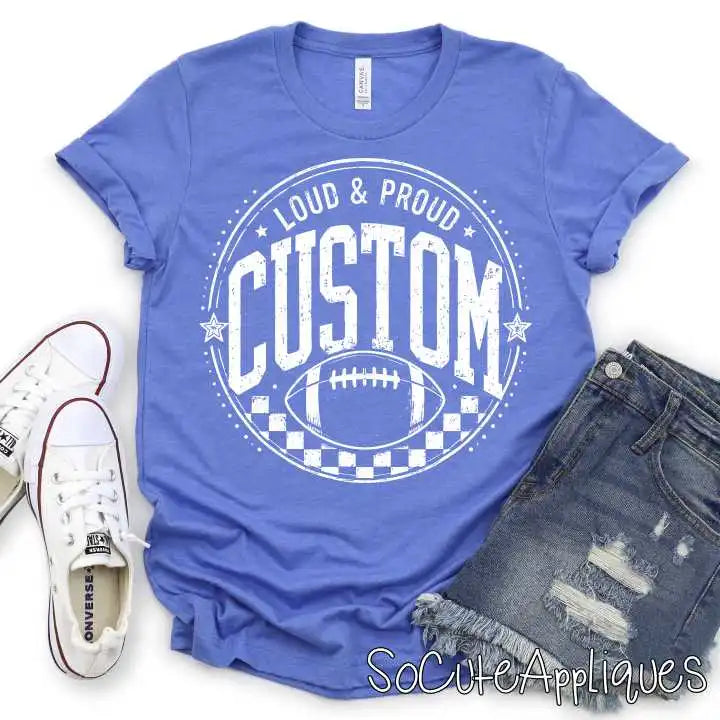CUSTOM MASCOT football check circle