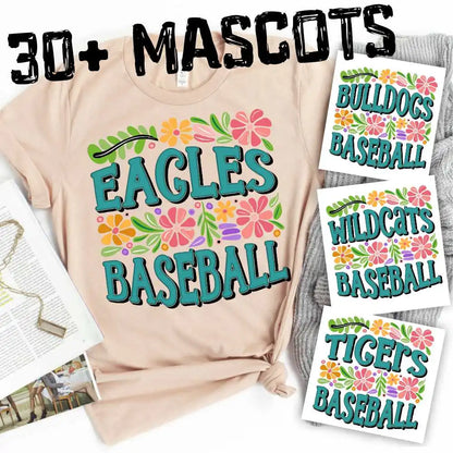 Baseball Mascot Flowers