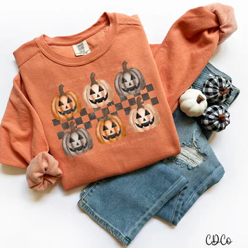 Multi pumpkin checkered