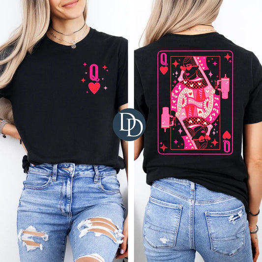 OVERSIZED Boujee Queen of Hearts with Pocket