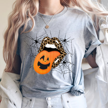 Pumpkin web lips