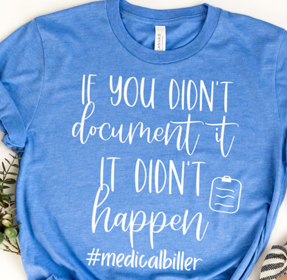 If you didn't document