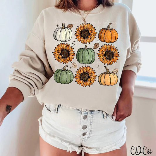 Sunflower Pumpkin Grid