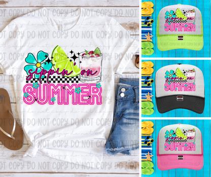 Sippin on Summer - add a matching hat