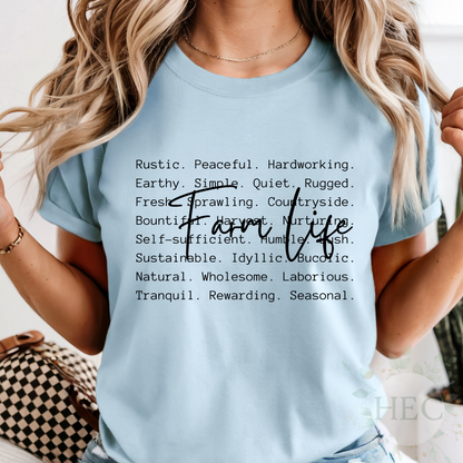 Farm life words