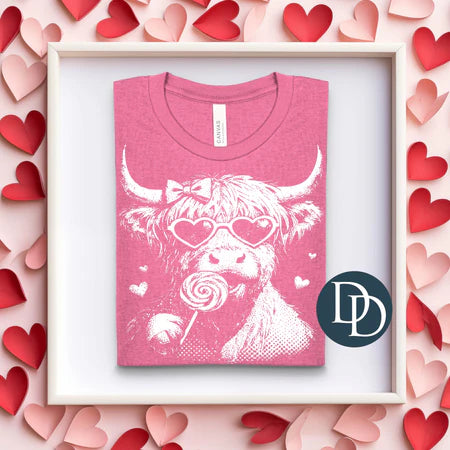 Valentine's Sucker Highland Cow