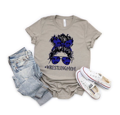 Wrestling mom messy bun