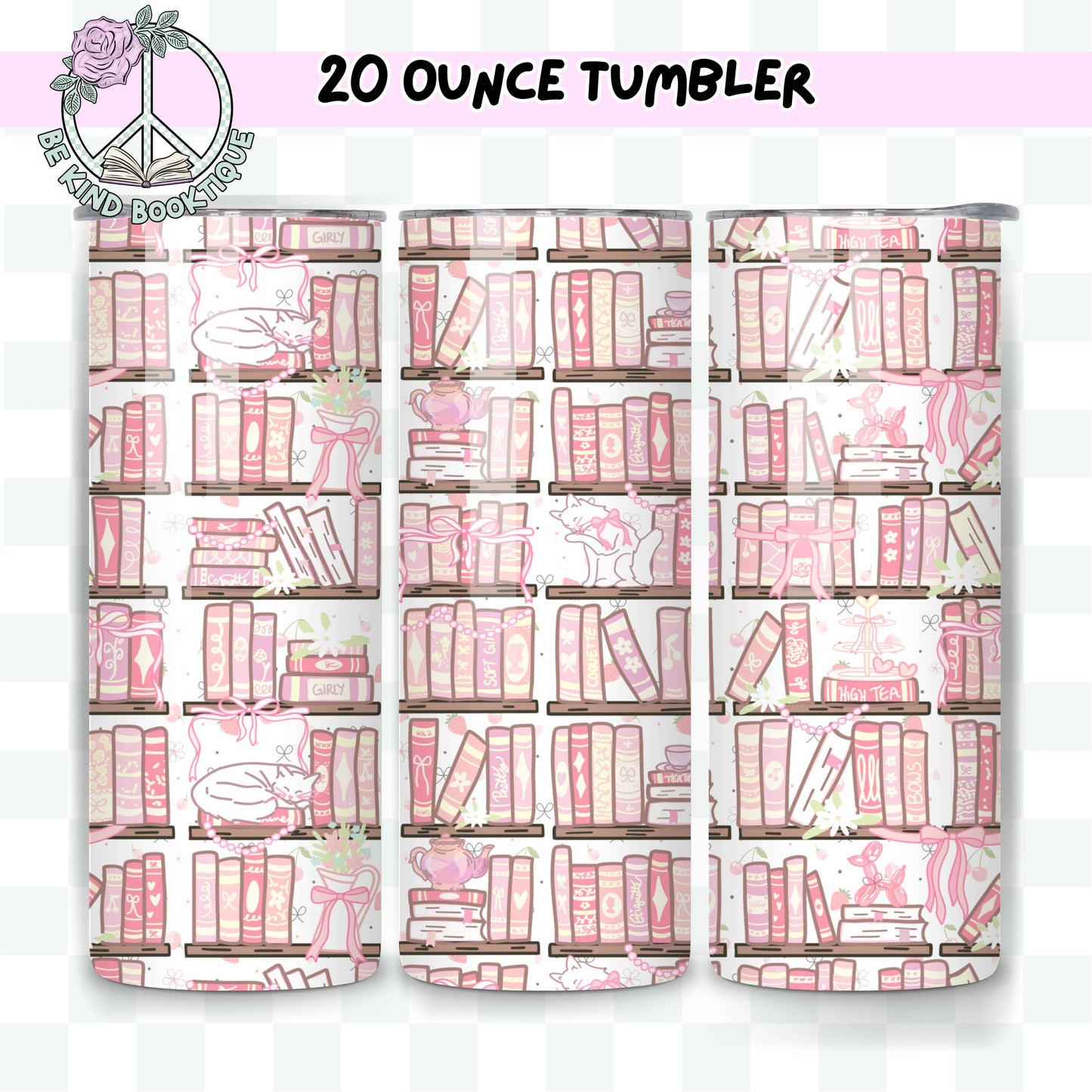 20 Ounce Tumbler - General Bookish - Library