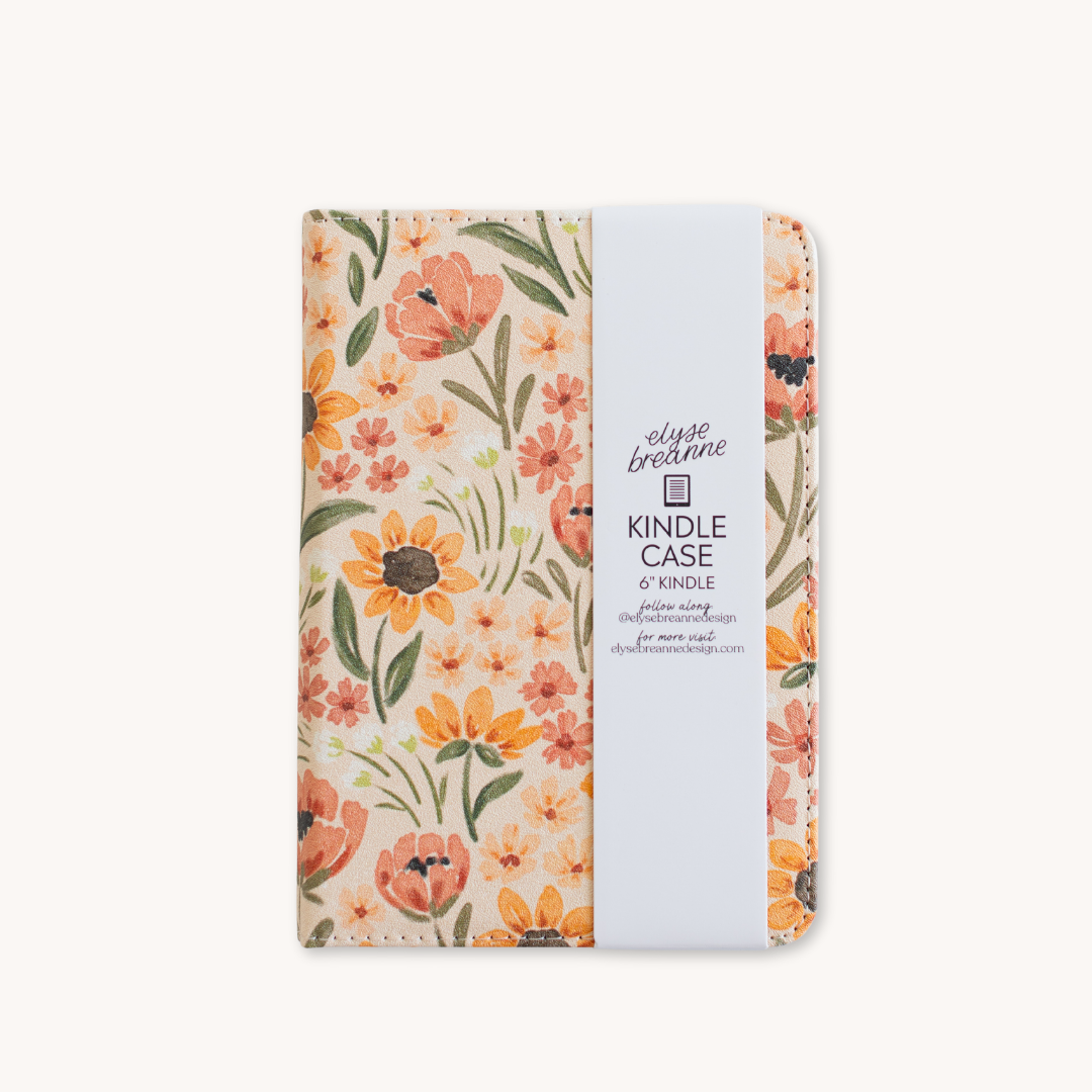 Sunny Poppies Kindle Case | Bookish & Reading: Kindle (11th Generation)