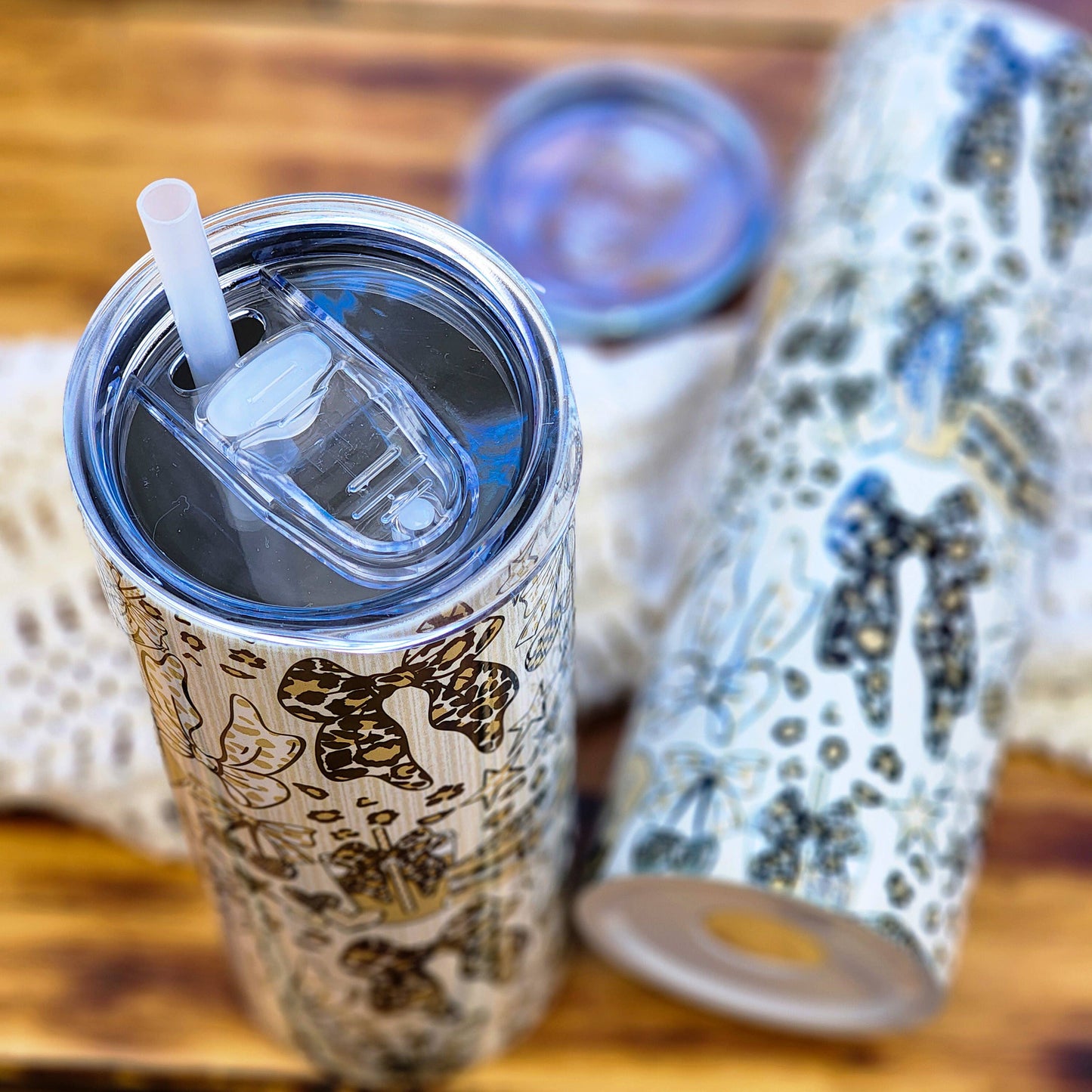20 Ounce Tumbler - General Bookish - Leopard Luxe