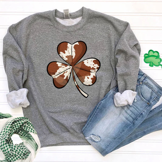 Cow Print Shamrock