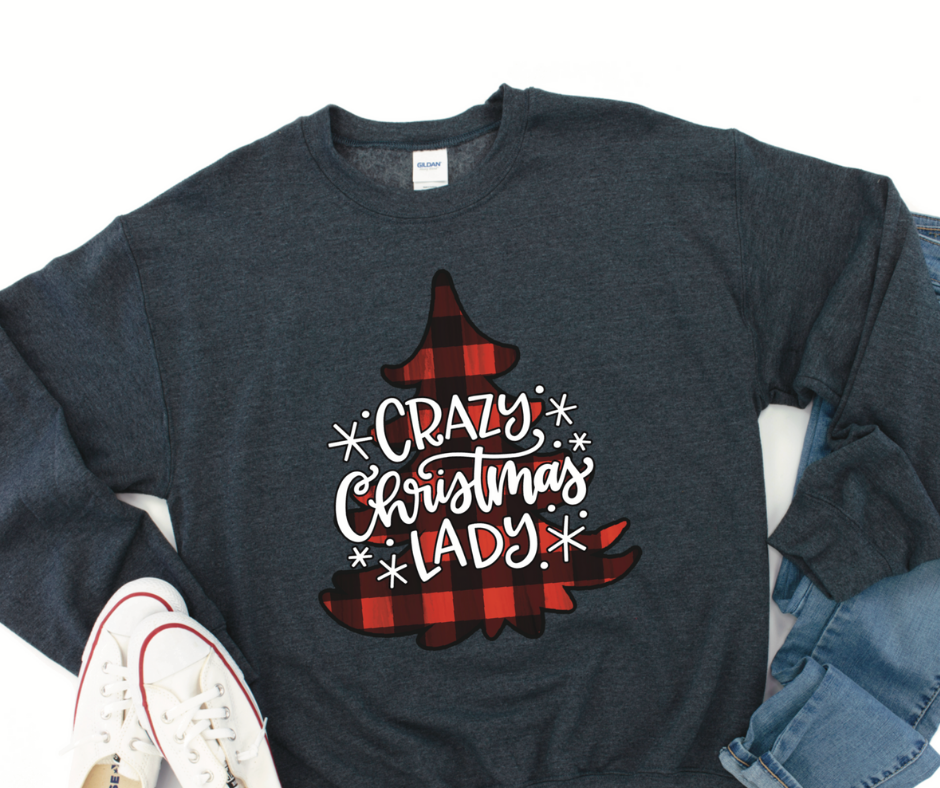 Crazy Christmas lady