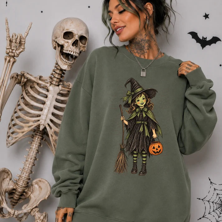 Cute Green Witch