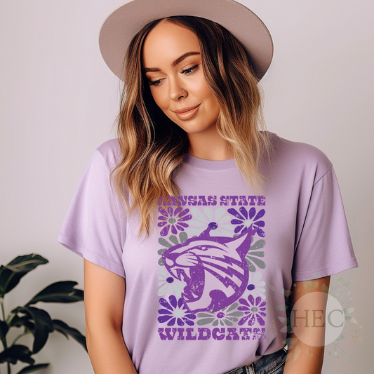 Wildcats groovy floral