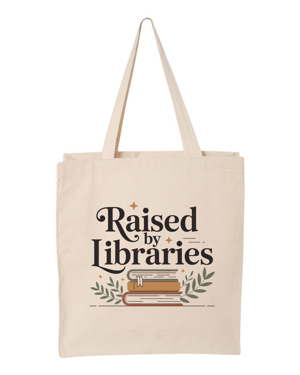 Raised By Libraries Canvas Tote Bag