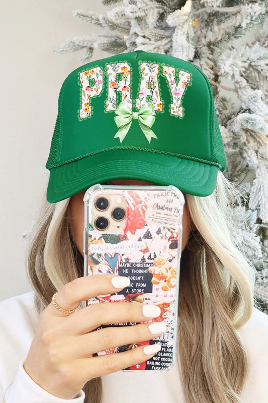 Watercolor Petaled Pray Otto Foam Front Trucker Hat