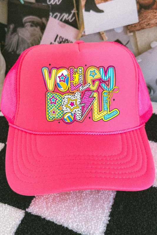 Vibrant Volleyball Otto Neon Foam Front Trucker Hat