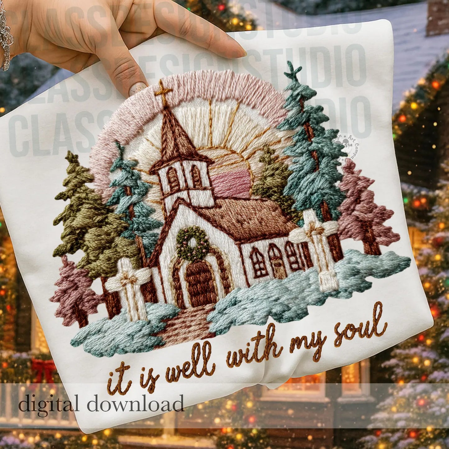 It is well with my soul faux knit