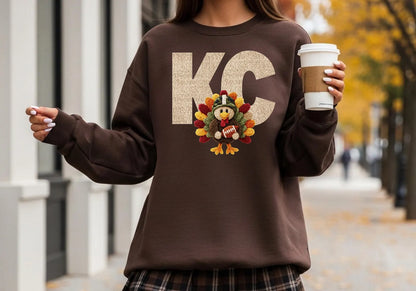 Kansas City KC Faux Yarn Turkey