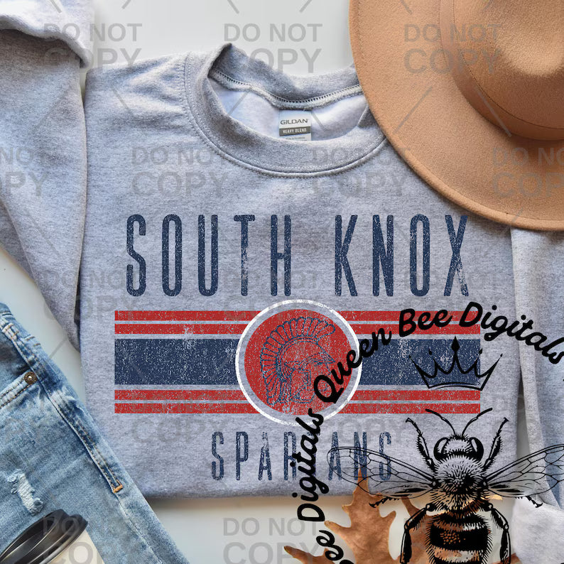 Custom Distressed Retro school mascot