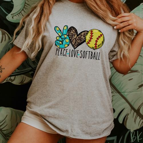 Peace love softball