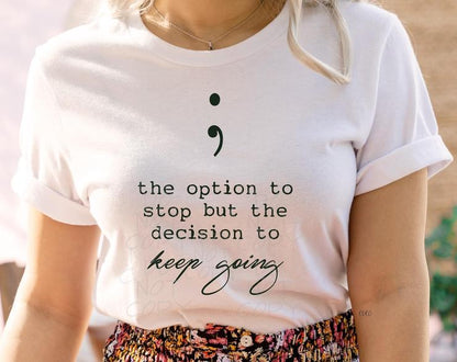 The option to stop but the decision to keep going