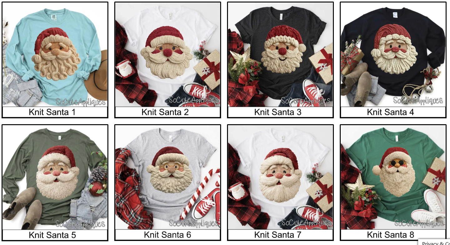 Knit Santas