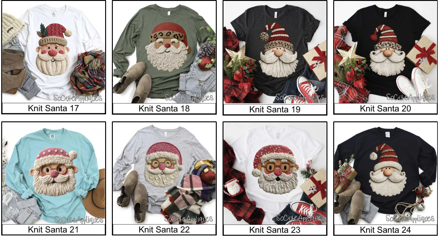 Knit Santas
