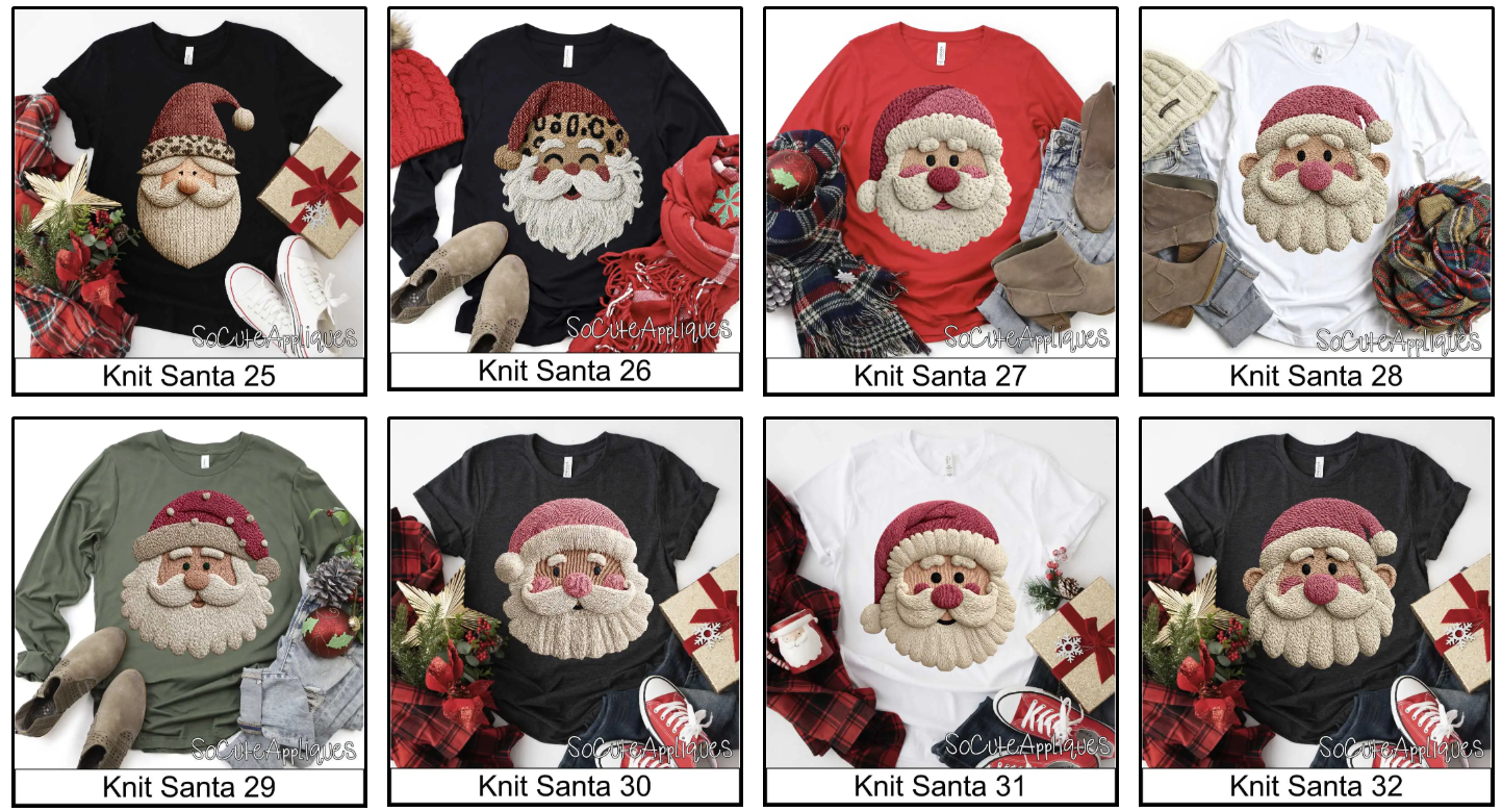 Knit Santas