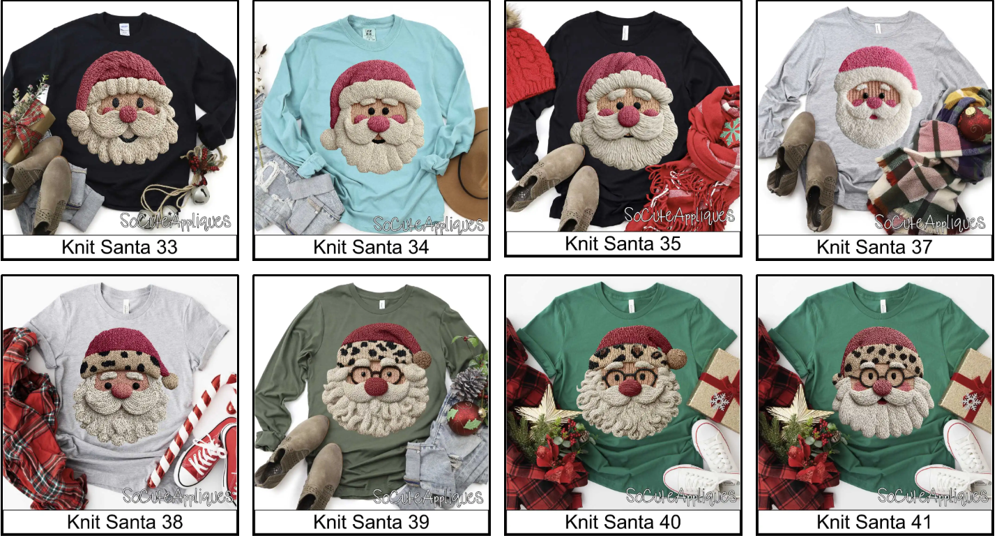 Knit Santas
