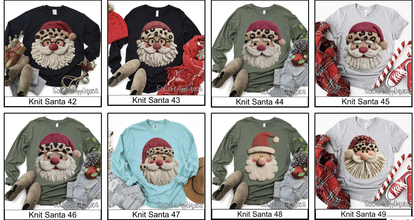 Knit Santas