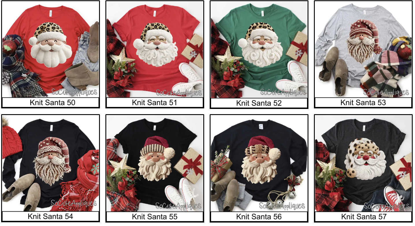 Knit Santas