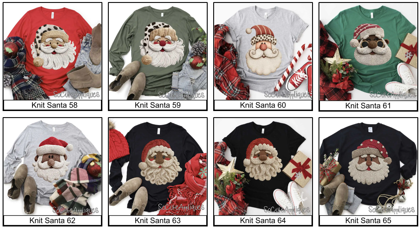 Knit Santas