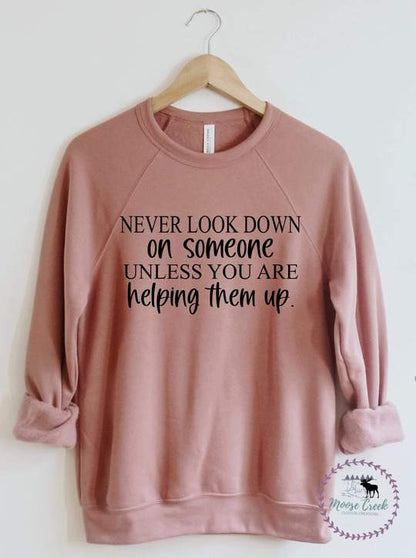 Never look down