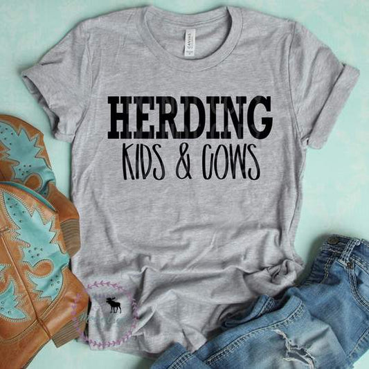 Herding kids and cows