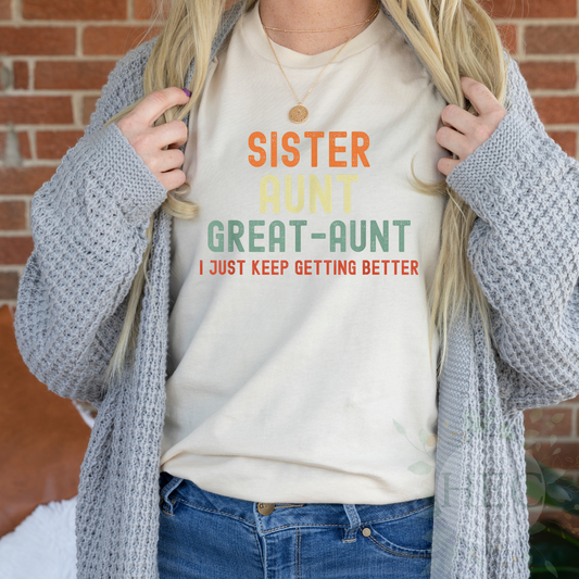 Sister Aunt Great-Aunt