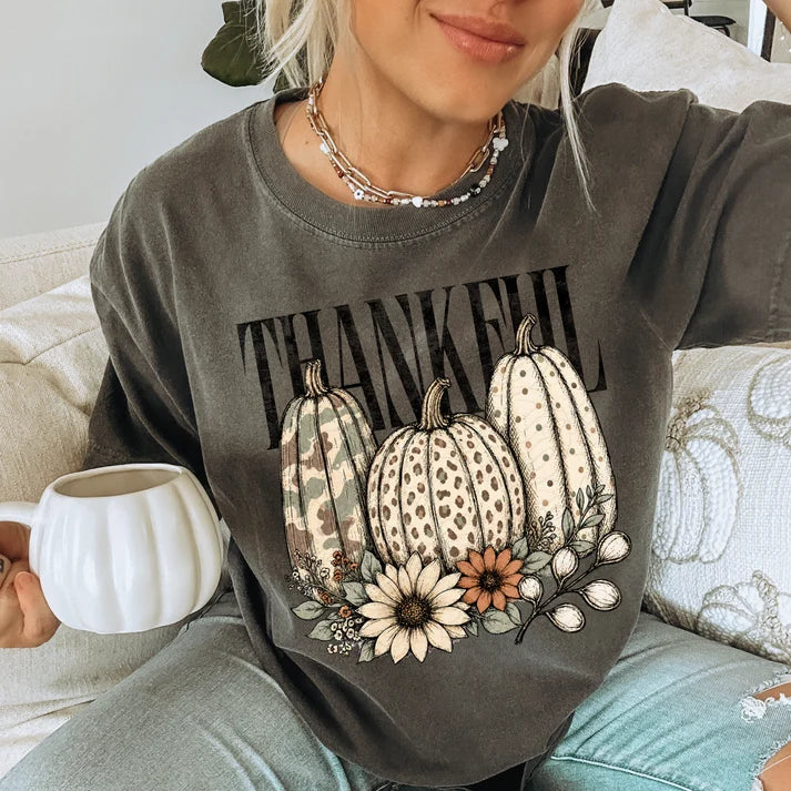 Thankful Pumpkins Patterned