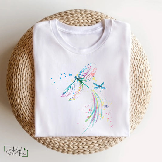 Watercolor dragonfly