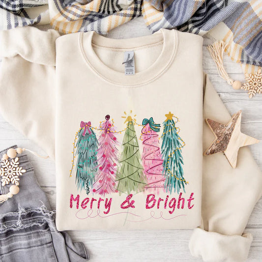 Whimsical Merry and Bright Trees