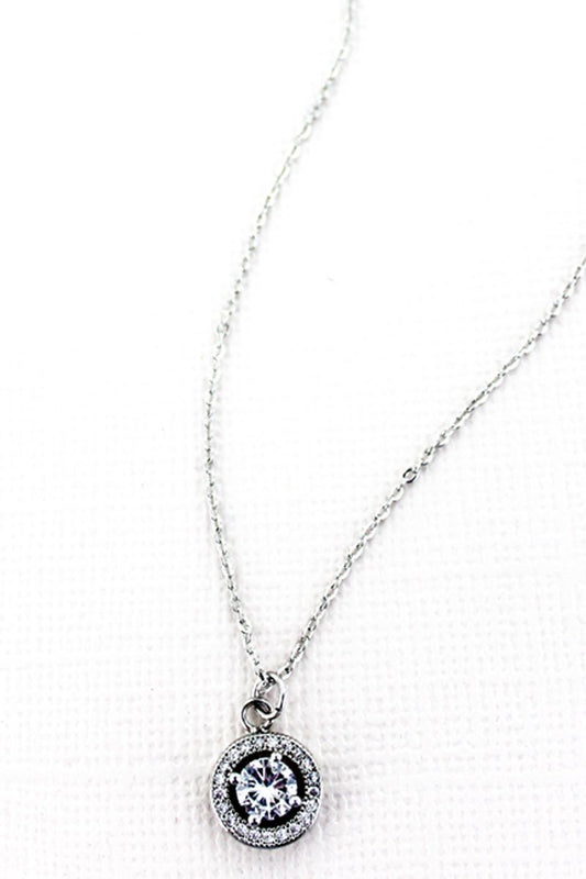 Dainty Dream silvertone necklace