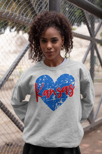 Kansas blue heart